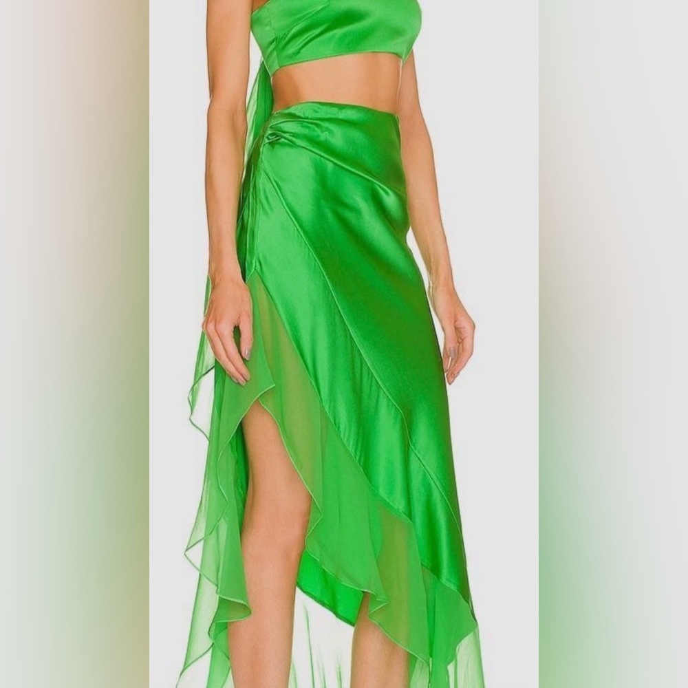 NWOT RETROFETE 100% SILK SKIRT